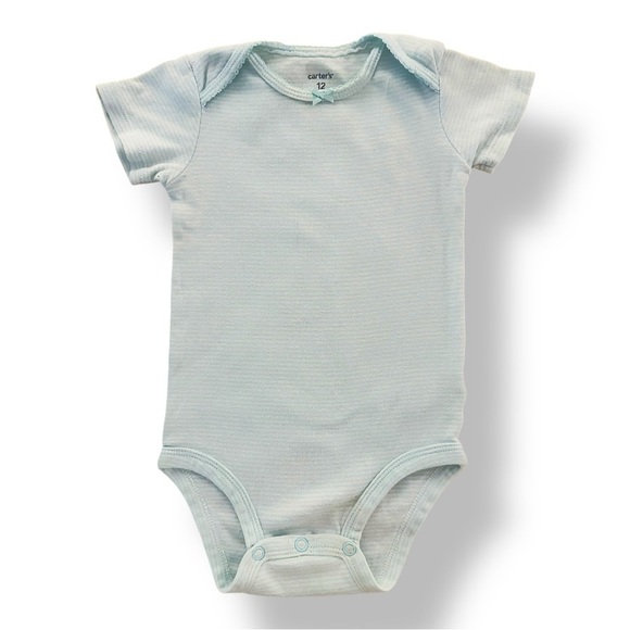 Carter’s | Five Patterned Short Sleeve Bodysuits (12 mos) - Picture 5 of 7